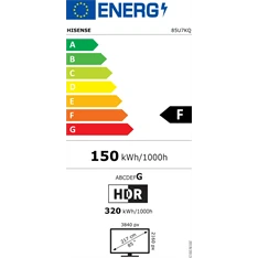 Hisense 85" 85U7KQ 4K UHD Smart Mini-LED ULED TV (Újszerű)