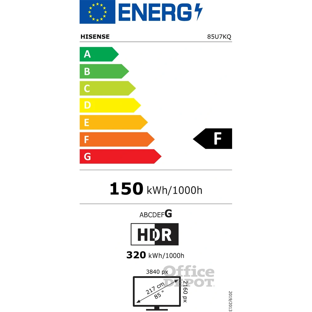 Hisense 85" 85U7KQ 4K UHD Smart Mini-LED ULED TV (Újszerű)