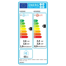 Hisense APH09QC 2,4/2,6kW hűtő-fűtő wifis mobil klíma Hisense APH09QC 2,4/2,6kW hűtő-fűtő wifis mobil klíma