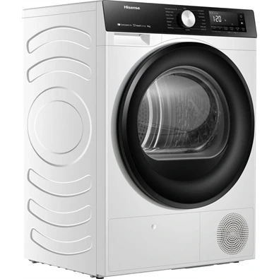 Hisense DH3S802BW2 fehér, 8 kg, hőszivattyús, szárítógép
