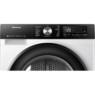 Hisense DH3S802BW2 fehér, 8 kg, hőszivattyús, szárítógép