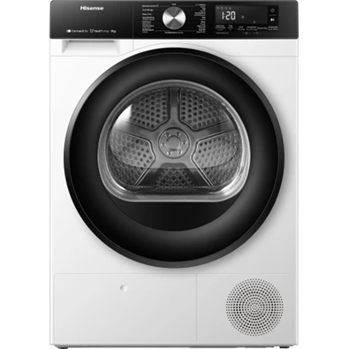 Hisense DH3S802BW2 fehér, 8 kg, hőszivattyús, szárítógép