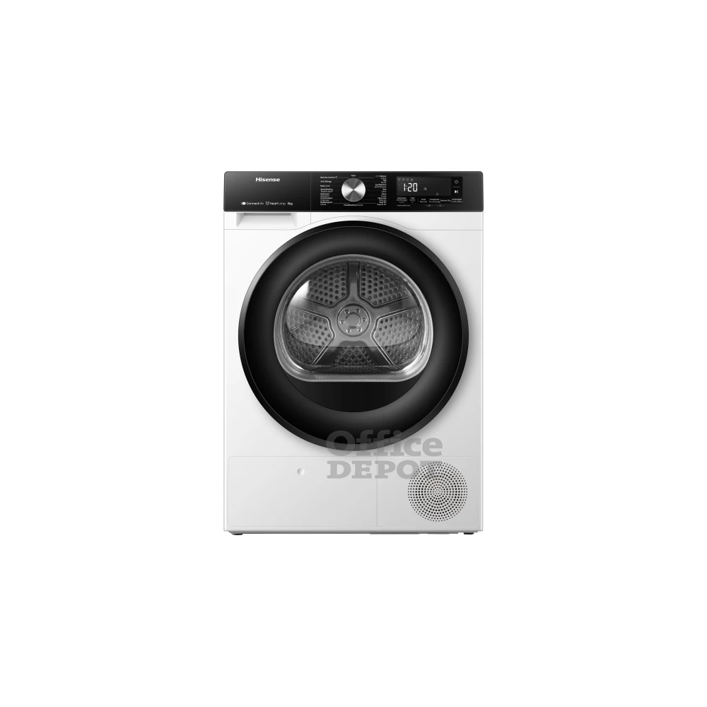 Hisense DH3S802BW2 fehér, 8 kg, hőszivattyús, szárítógép