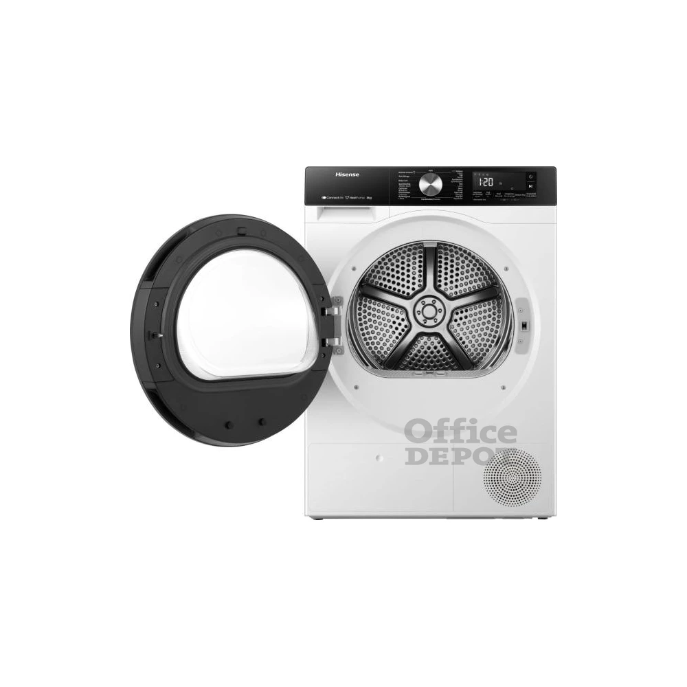 Hisense DH3S802BW2 fehér, 8 kg, hőszivattyús, szárítógép