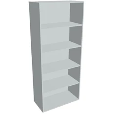 Hobis DRIVE D 5 80 szürke 185x80 cm nyitott polcos szekrény Hobis DRIVE D 5 80 szürke 185x80 cm nyitott polcos szekrény