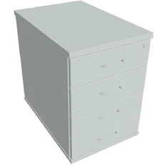 Hobis K 24 C N szürke kereszt 60 cm 4 fiókos konténer Hobis K 24 C N szürke kereszt 60 cm 4 fiókos konténer