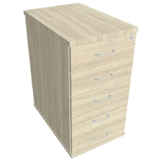 Hobis K 25 C P akác hosszanti 60 cm 5 fiókos konténer Hobis K 25 C P akác hosszanti 60 cm 5 fiókos konténer