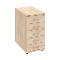 Hobis K 35 C P akác hosszanti 60 cm 5 fiókos konténer Hobis K 35 C P akác hosszanti 60 cm 5 fiókos konténer
