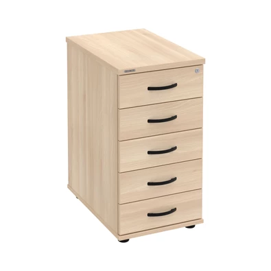 Hobis K 35 C P akác hosszanti 60 cm 5 fiókos konténer Hobis K 35 C P akác hosszanti 60 cm 5 fiókos konténer