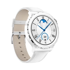 Huawei Watch GT 3 Pro (43mm) fehér bőr pántos fehér okosóra Huawei Watch GT 3 Pro (43mm) fehér bőr pántos fehér okosóra