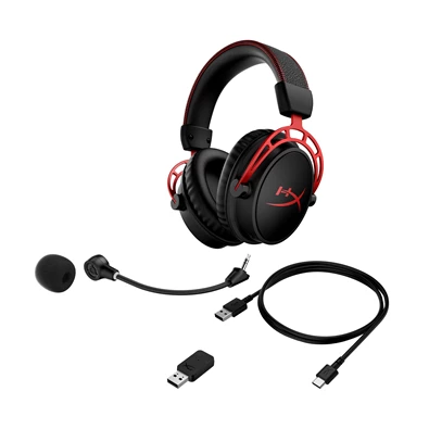 HyperX Cloud Alpha Wireless fekete gamer headset HyperX Cloud Alpha Wireless fekete gamer headset