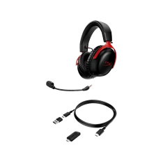 HyperX Cloud III Wireless fekete-piros gamer headset HyperX Cloud III Wireless fekete-piros gamer headset