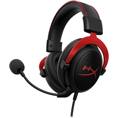 HyperX Cloud II 3,5 Jack/USB fekete-vörös gamer headset HyperX Cloud II 3,5 Jack/USB fekete-vörös gamer headset