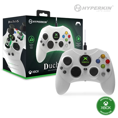 Hyperkin M01618-WH Duchess Xbox Series|One/Windows 11|10 Xbox liszenszelt vezetékes fehér kontroller