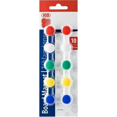 ICO 15mm 10db 5 féle színű táblamágnes ICO 15mm 10db 5 féle színű táblamágnes