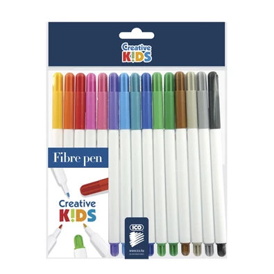 ICO Creative Kids Rainbow 15db-os vegyes színű rostirón készlet ICO Creative Kids Rainbow 15db-os vegyes színű rostirón készlet