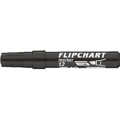ICO Flipchart 12 fekete marker ICO Flipchart 12 fekete marker