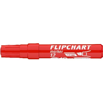 ICO Flipchart 12 piros marker ICO Flipchart 12 piros marker