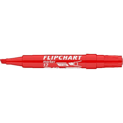 ICO Flipchart 12 piros marker ICO Flipchart 12 piros marker