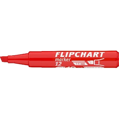 ICO Flipchart 12 piros marker ICO Flipchart 12 piros marker