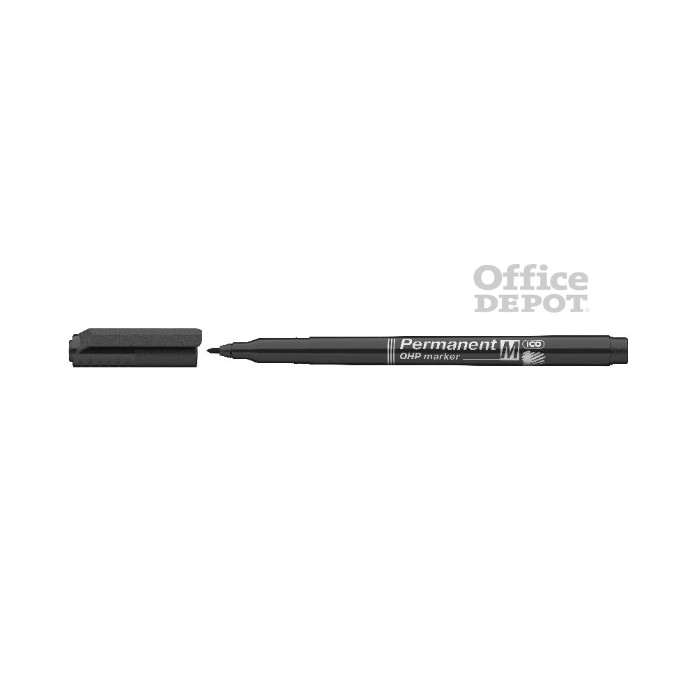 ICO OHP M 1-1,5mm fekete permanent marker