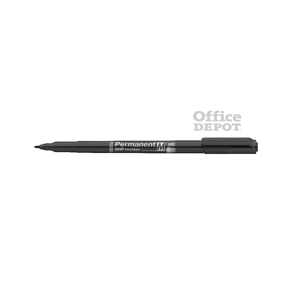 ICO OHP M 1-1,5mm fekete permanent marker