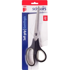 ICO Sh002-02 Bl 23cm gumifogós irodai olló ICO Sh002-02 Bl 23cm gumifogós irodai olló