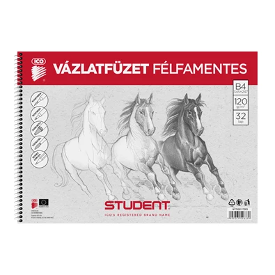 ICO Student B4 félfamentes vázlatfüzet ICO Student B4 félfamentes vázlatfüzet