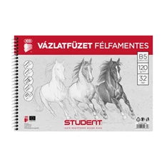 ICO Student B5 félfamentes vázlatfüzet ICO Student B5 félfamentes vázlatfüzet