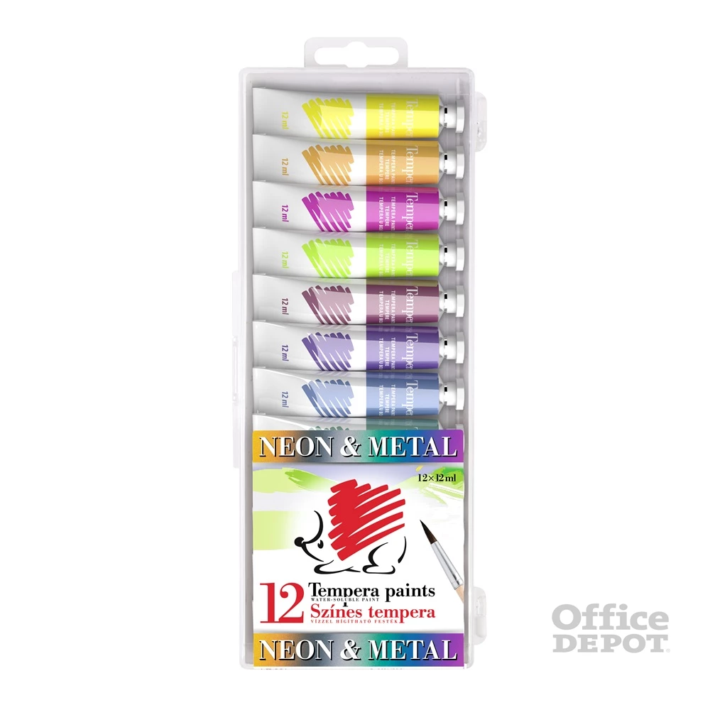 ICO Süni 12 színű metál/neon tempera