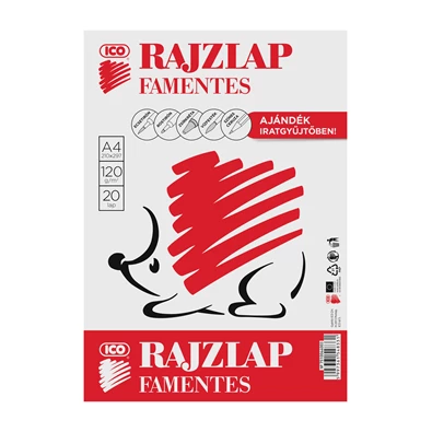 ICO Süni A4 famentes 20db rajzlap ICO Süni A4 famentes 20db rajzlap