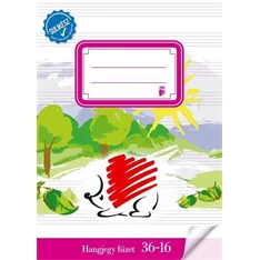 ICO Süni A5 36-16 bekötött sulikész hangjegyfüzet ICO Süni A5 36-16 bekötött sulikész hangjegyfüzet