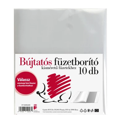 ICO Süni A5 bujtatós 10db füzetborító ICO Süni A5 bujtatós 10db füzetborító