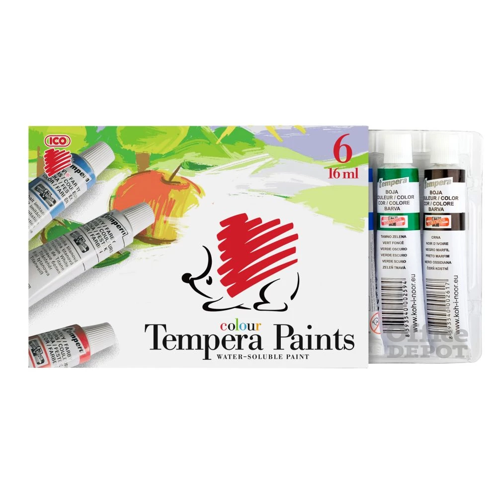 ICO Süni 16ml 6 színű tempera készlet