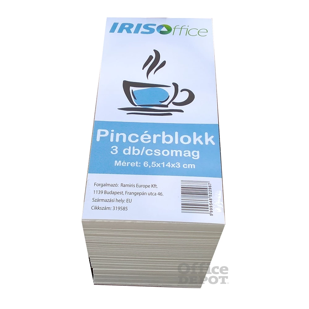 IRISOffice 7x15x3cm 3db/csomag pincérblokk
