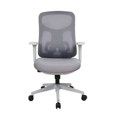 IRISOffice Avalon szürke/fekete ergonómikus, szövet-hálós irodai forgószék háttámasszal
