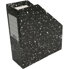 Office Depot D merevfalú 9cm karton fekete mákos mintás iratpapucs Office Depot D merevfalú 9cm karton fekete mákos mintás iratpapucs