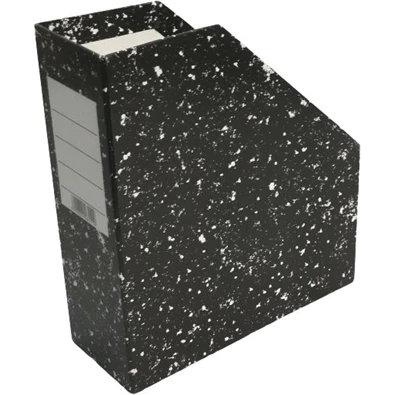 Office Depot D merevfalú 9cm karton fekete mákos mintás iratpapucs Office Depot D merevfalú 9cm karton fekete mákos mintás iratpapucs