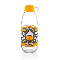 IRIS Alpen Milk üveg tejes palack 1.000ml, zöld, kék vagy narancs színű HN-1760 IRIS Alpen Milk üveg tejes palack 1.000ml, zöld, kék vagy narancs színű HN-1760