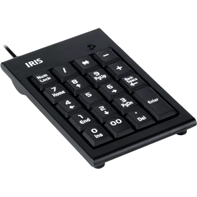 IRIS B-15 USB fekete numerikus billentyűzet IRIS B-15 USB fekete numerikus billentyűzet