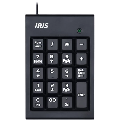IRIS B-15 USB fekete numerikus billentyűzet IRIS B-15 USB fekete numerikus billentyűzet