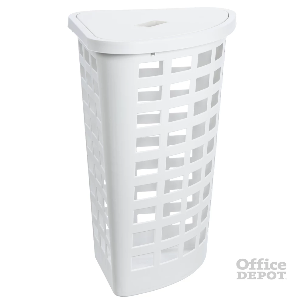 IRIS Boston Corner sarok szennyeskosár tetővel 54 literes, fehér 60170808