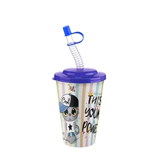 IRIS CUTE pohár szívószállal 400ml AP-9127 IRIS CUTE pohár szívószállal 400ml AP-9127