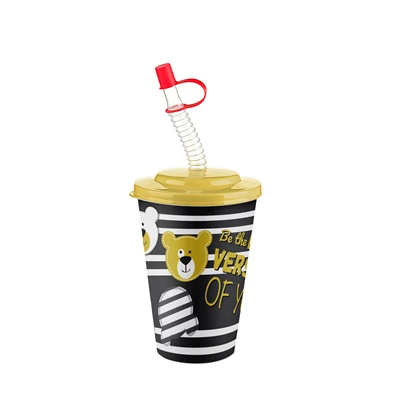 IRIS CUTE pohár szívószállal 400ml AP-9127 IRIS CUTE pohár szívószállal 400ml AP-9127