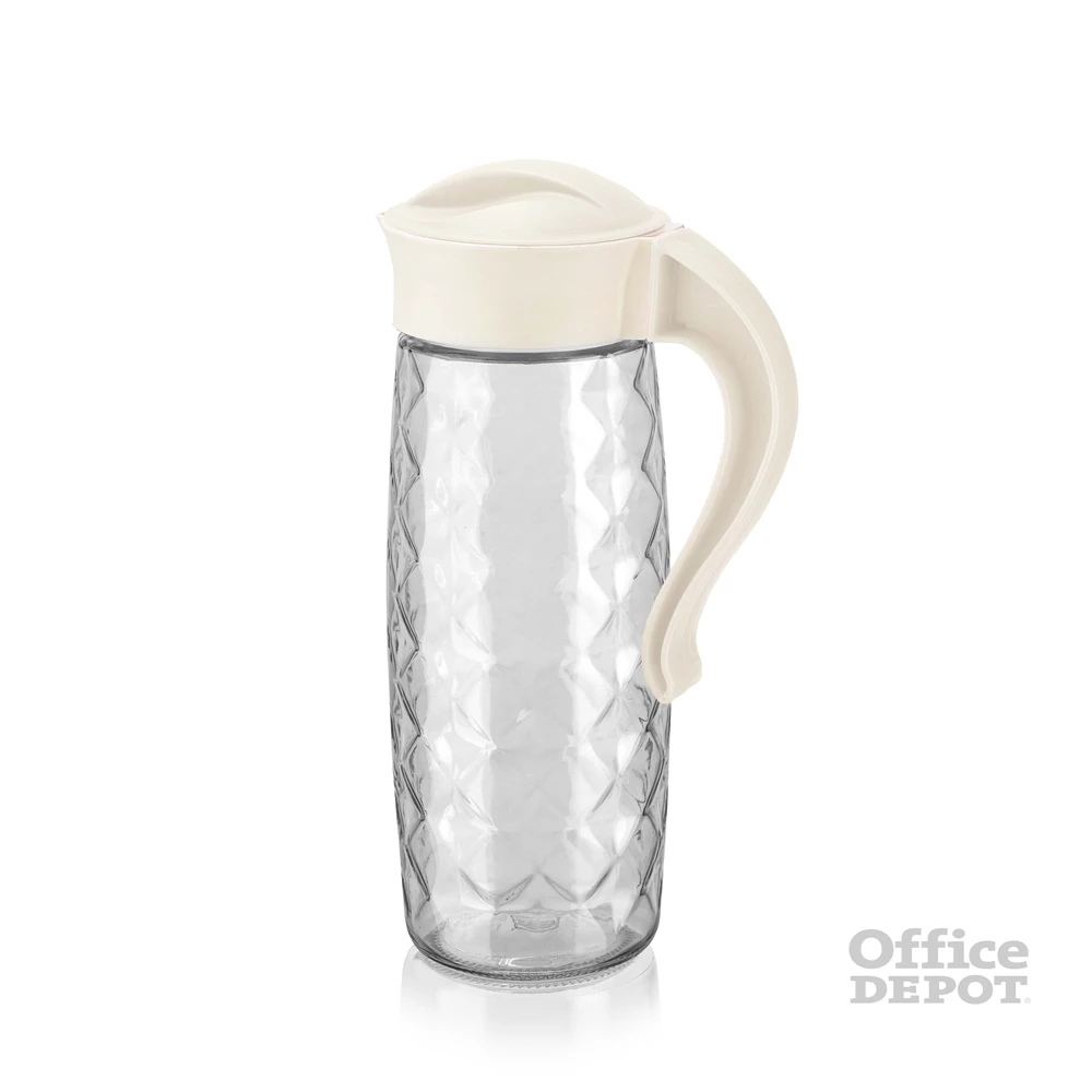 IRIS C-00315 Domi Crystal üvegkancsó 1.600ml, fekete vagy elfántcsont színű