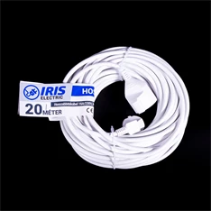 IRIS Electric IEEC-20M-16A/230V Hosszabbító 20 méteres 16A/230V, IP20, fehér IRIS Electric IEEC-20M-16A/230V Hosszabbító 20 méteres 16A/230V, IP20, fehér