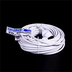 IRIS Electric IEEC-20M-16A/230V Hosszabbító 20 méteres 16A/230V, IP20, fehér IRIS Electric IEEC-20M-16A/230V Hosszabbító 20 méteres 16A/230V, IP20, fehér