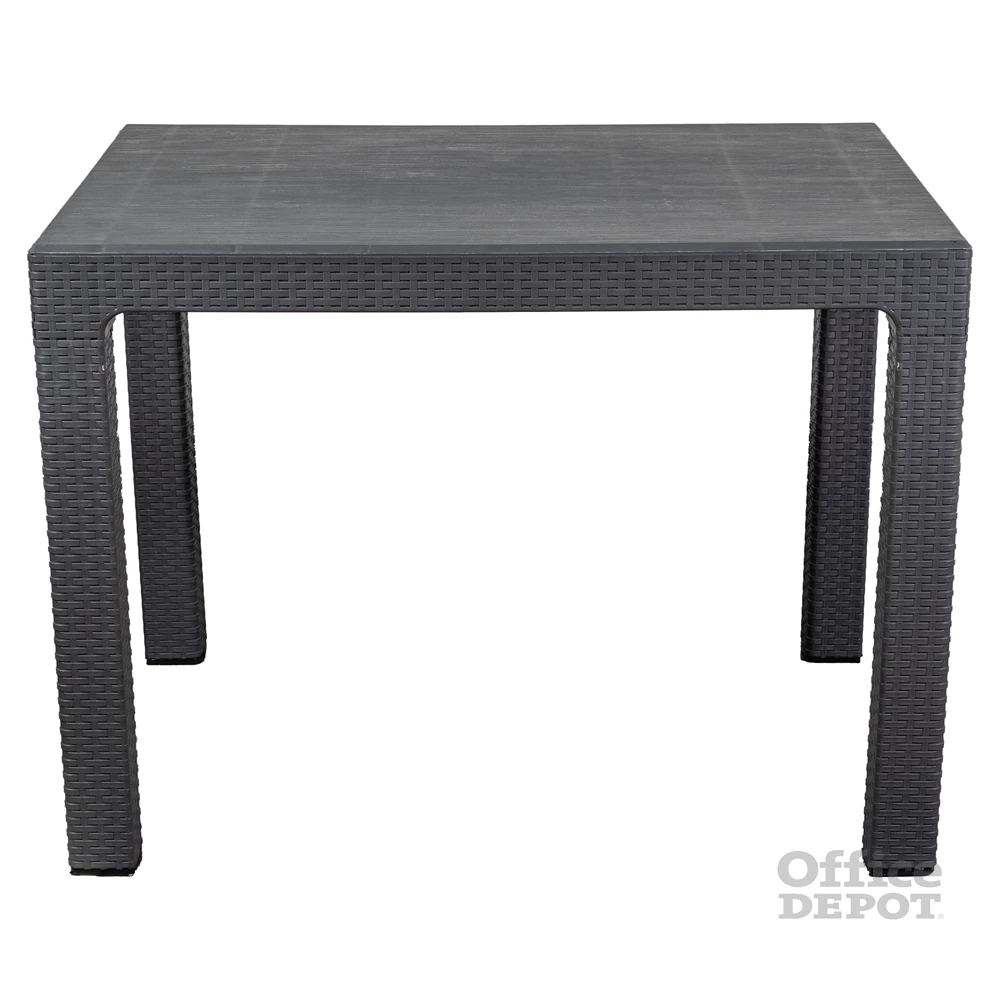 IRIS GF-240A ECO antracit műanyag kerti asztal rattan 70x100cm