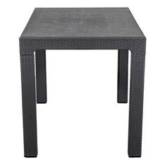 IRIS GF-240A ECO antracit műanyag kerti asztal rattan 70x100cm IRIS GF-240A ECO antracit műanyag kerti asztal rattan 70x100cm