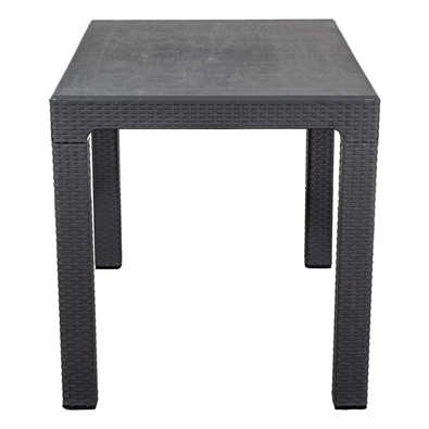 IRIS GF-240A ECO antracit műanyag kerti asztal rattan 70x100cm IRIS GF-240A ECO antracit műanyag kerti asztal rattan 70x100cm